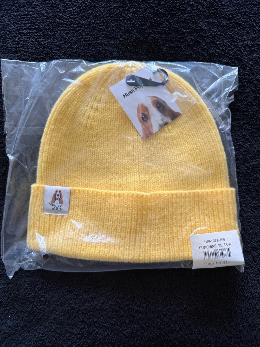 Brand NEW Hush Puppies Yellow Beanie